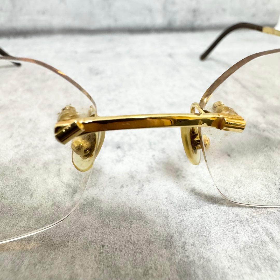 Cartier カルティエ サングラス ツーポイント リムレス メガネ 度入り Cartier カルティエ サングラス ツーポイント リムレス メガネ 度入り