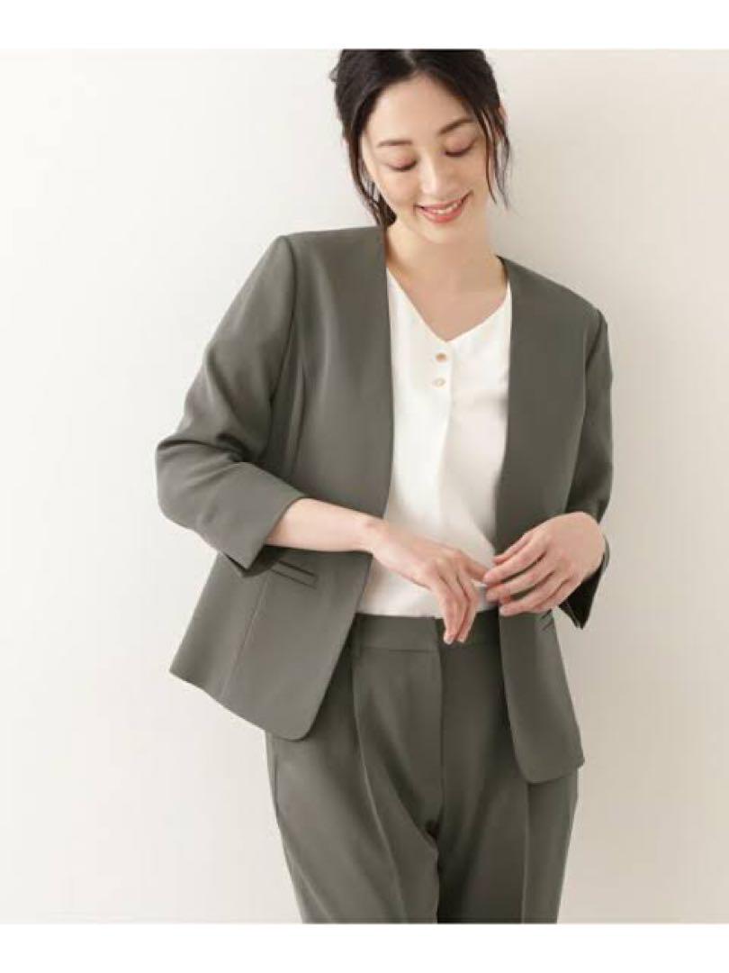 NATURALBEAUTYBASIC ✨ 洗えるポリエステルドビー　ジャケット