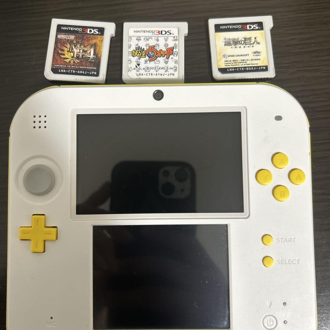 2ds 本体 カセット3個付き - メルカリ