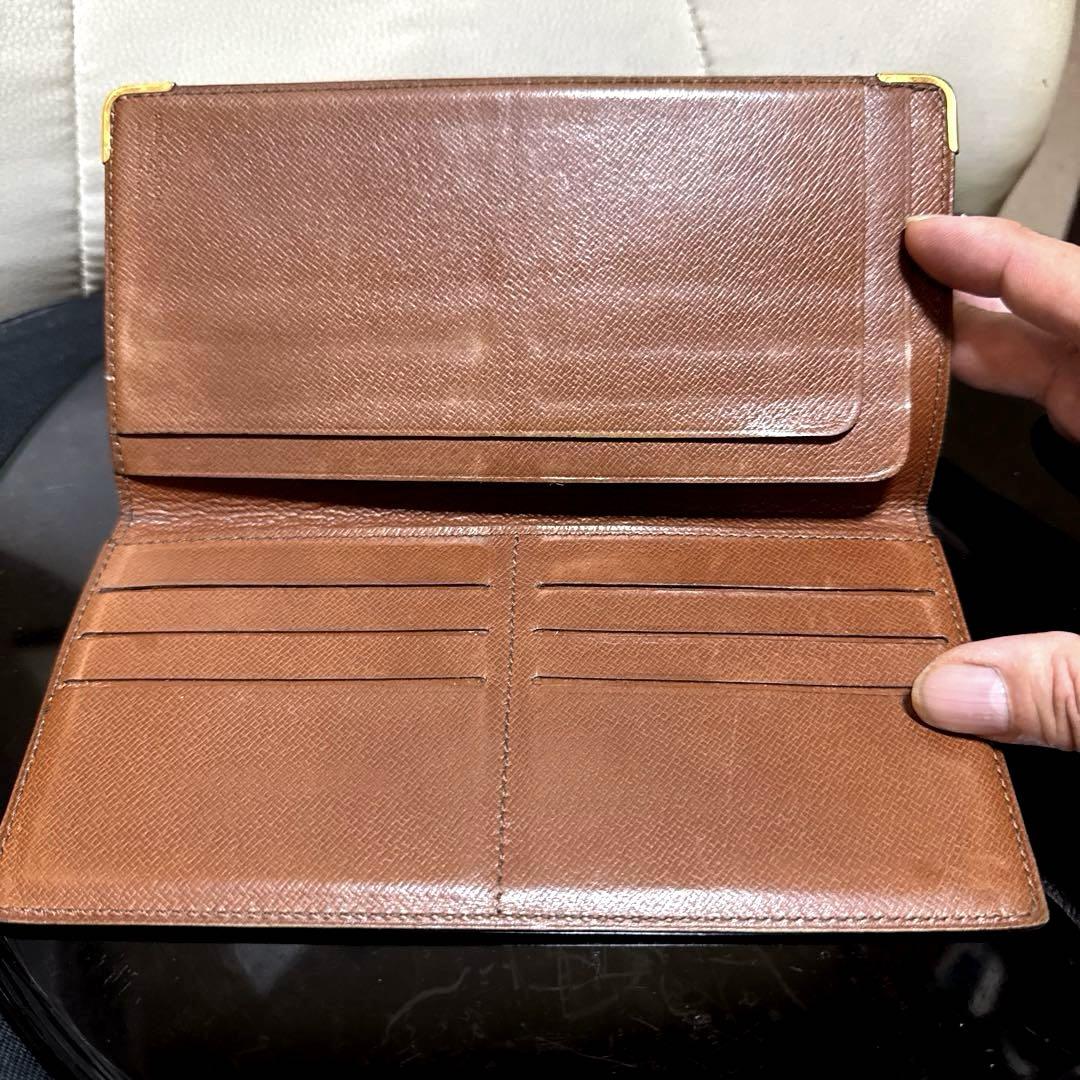 ③☆美品☆モノグラム♪札入れ&長財布♧マチ無し★アクセントコーナー付