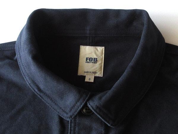 新品 F.O.B. FACTORY フレンチモールスキンジャケット L ネイビー