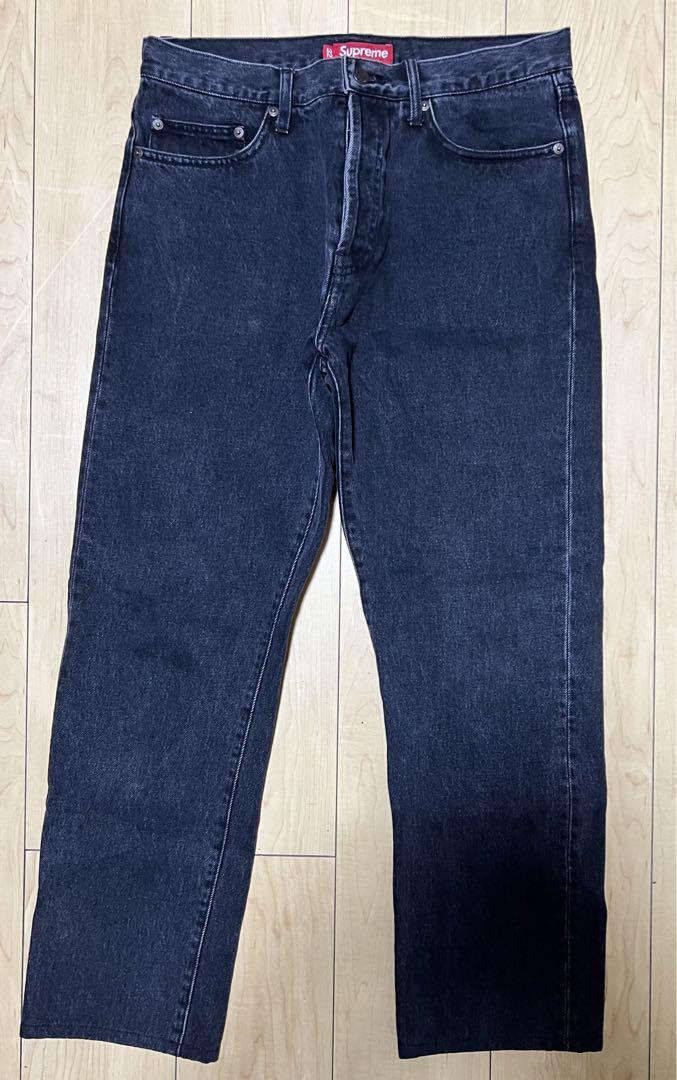 Supreme Stone Washed Black Slim Jean