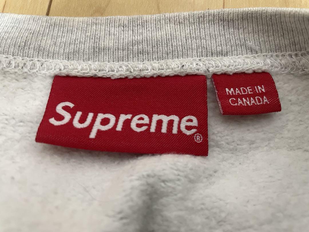 週末限定価格Supreme グレー スウェット トレーナー