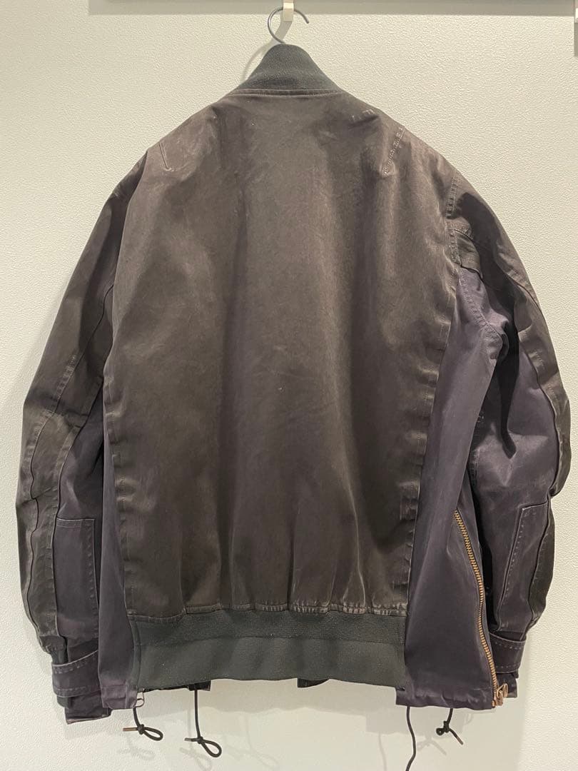 sacai ten c コラボ MA-1 ブルゾン ブラック サイズ2 20aw sacai ten c コラボ MA-1 ブルゾン ブラック サイズ2 20aw