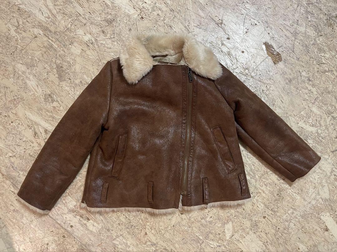 【美品】ZARA GIRLS フェイクムートンジャケット（サイズ6）