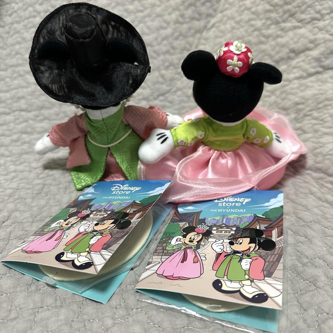 ミッキー＆ミニー ぬいぐるみセット 韓服（チマチョゴリ