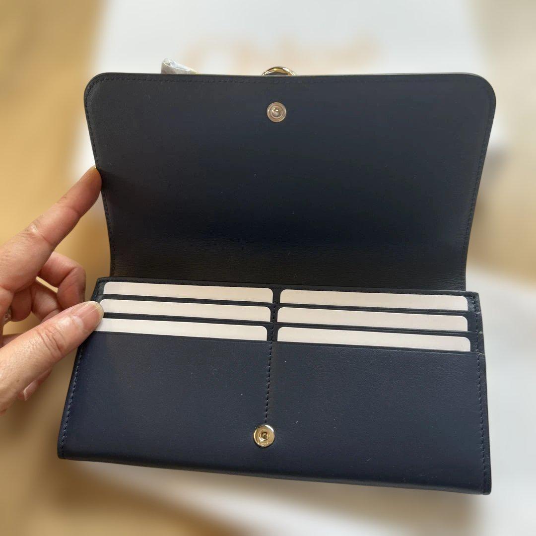 Chloé Navy 長財布 箱付き