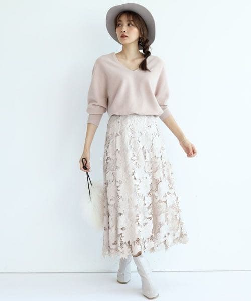 新版 JUSGLITTY スエード刺繍フレアスカート asakusa.sub.jp