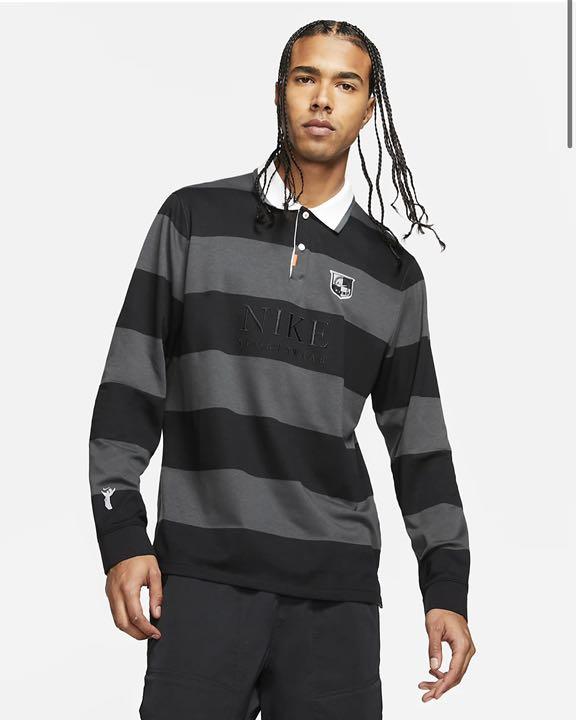 グレイ系,S低価格で大人気の※日本国内未発売 Nike Long-Sleeve Polo ...