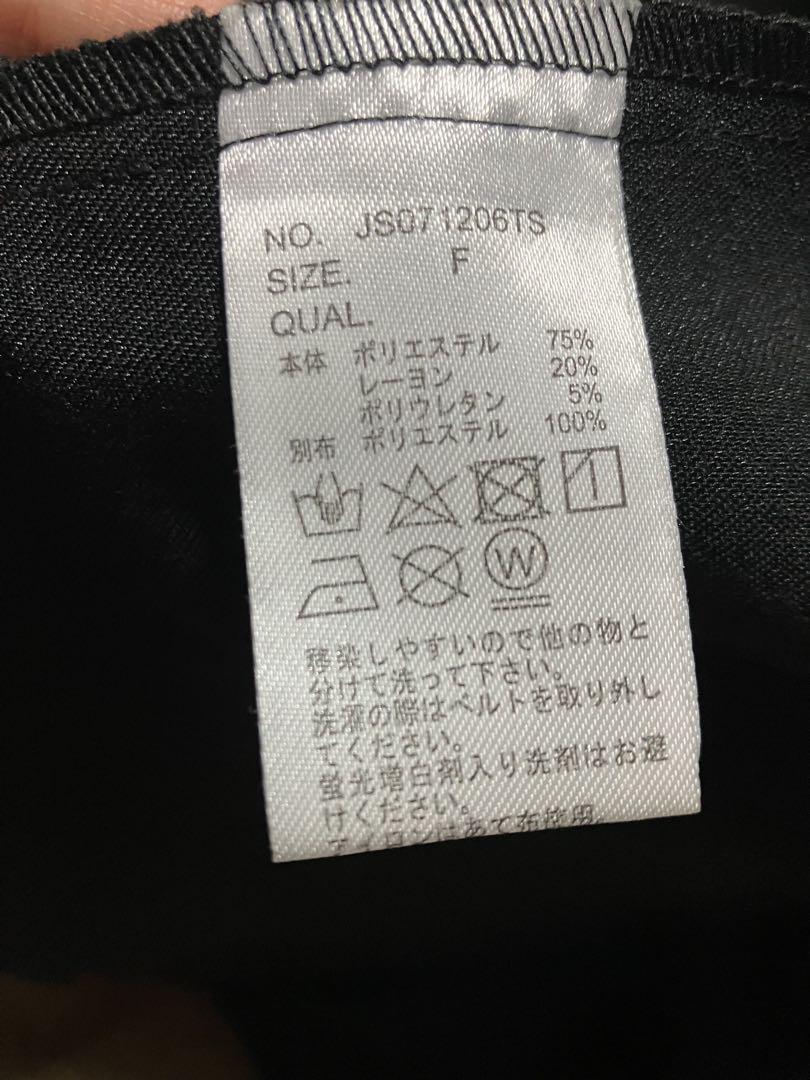 ジーナシス　トレンチコート　ブラック