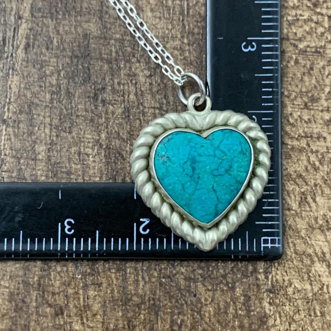 スウィートハートジュエリー ターコイズストーン シルバー ヴィンテージネックレス