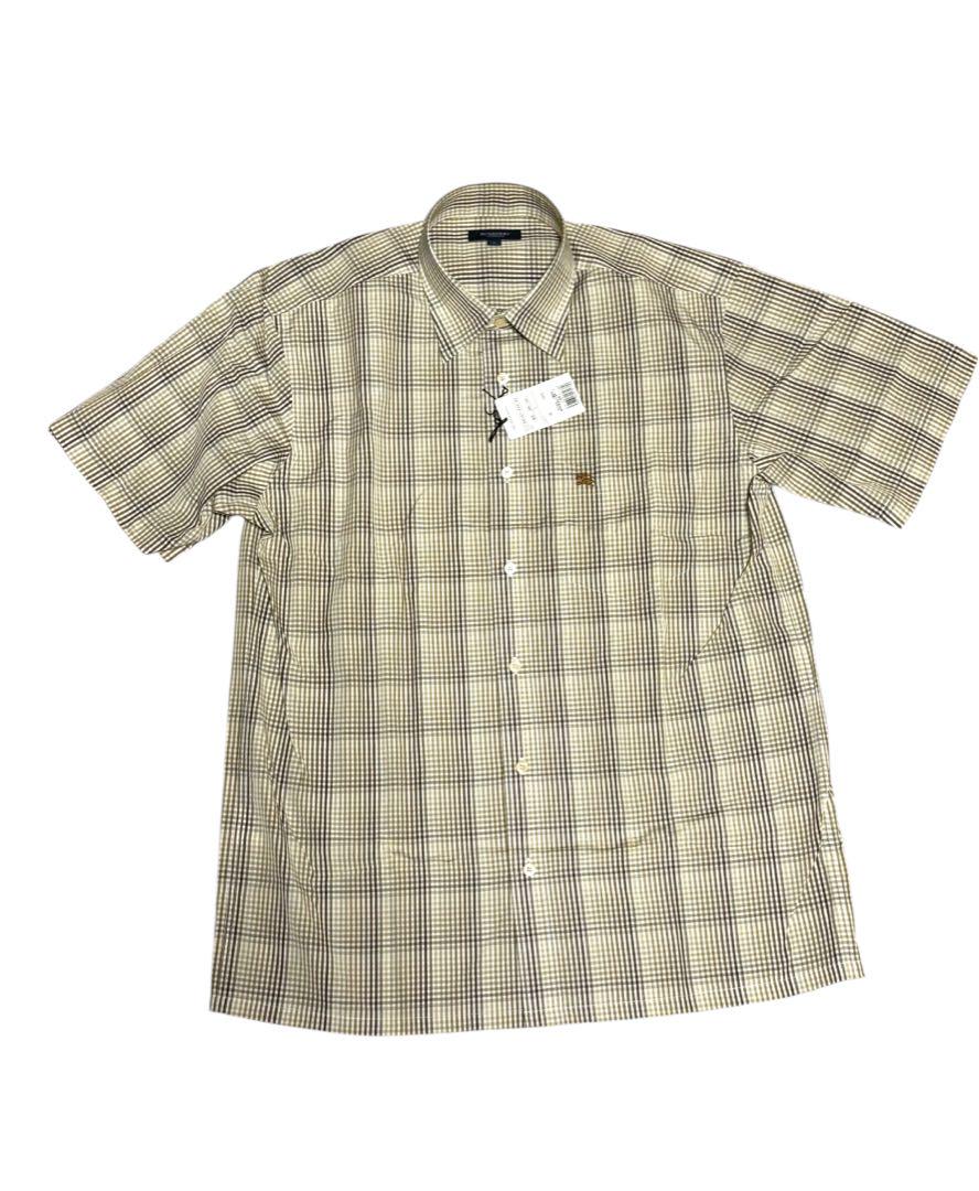 BURBERRY LONDON 半袖チェックシャツ タグあり