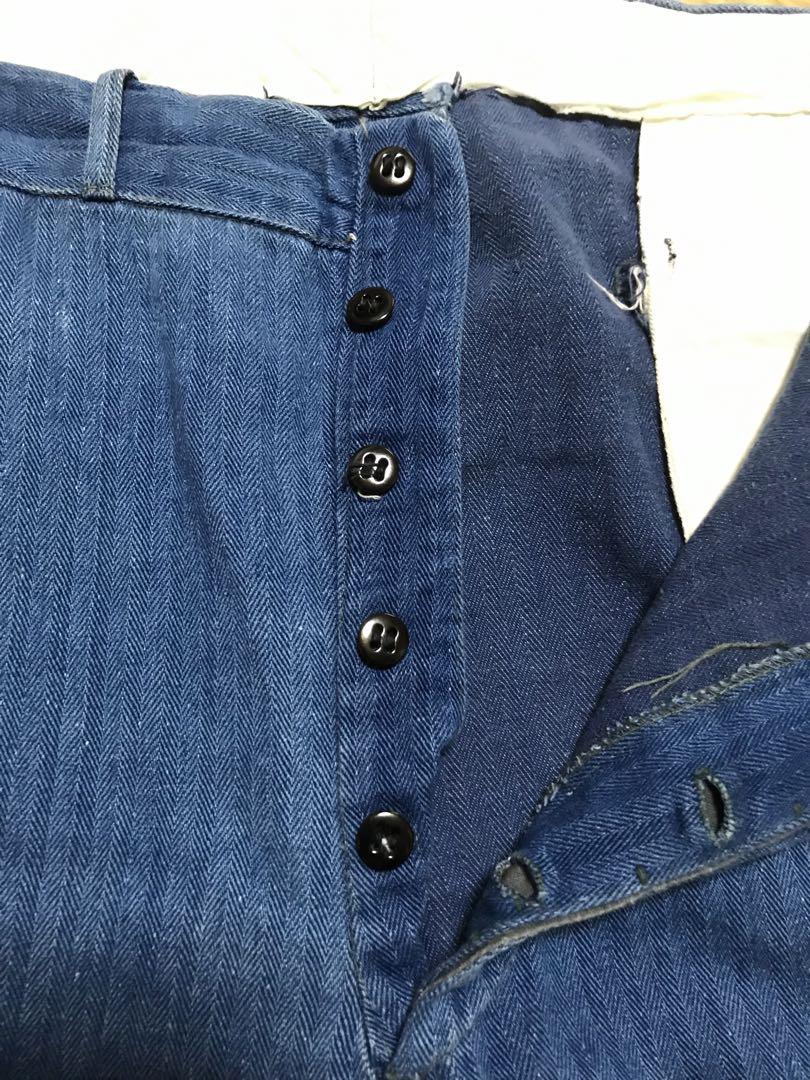 ビンテージ　40s ヘリンボーン　ワークパンツ　希少　ビッグサイズ