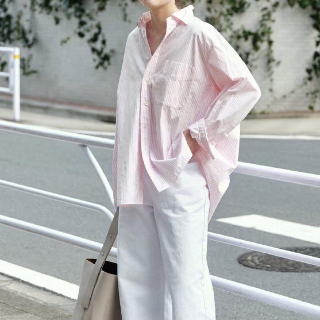【24SS✨】Spick&Span ストライプシャツ　コットン　抜け感　ゆったり