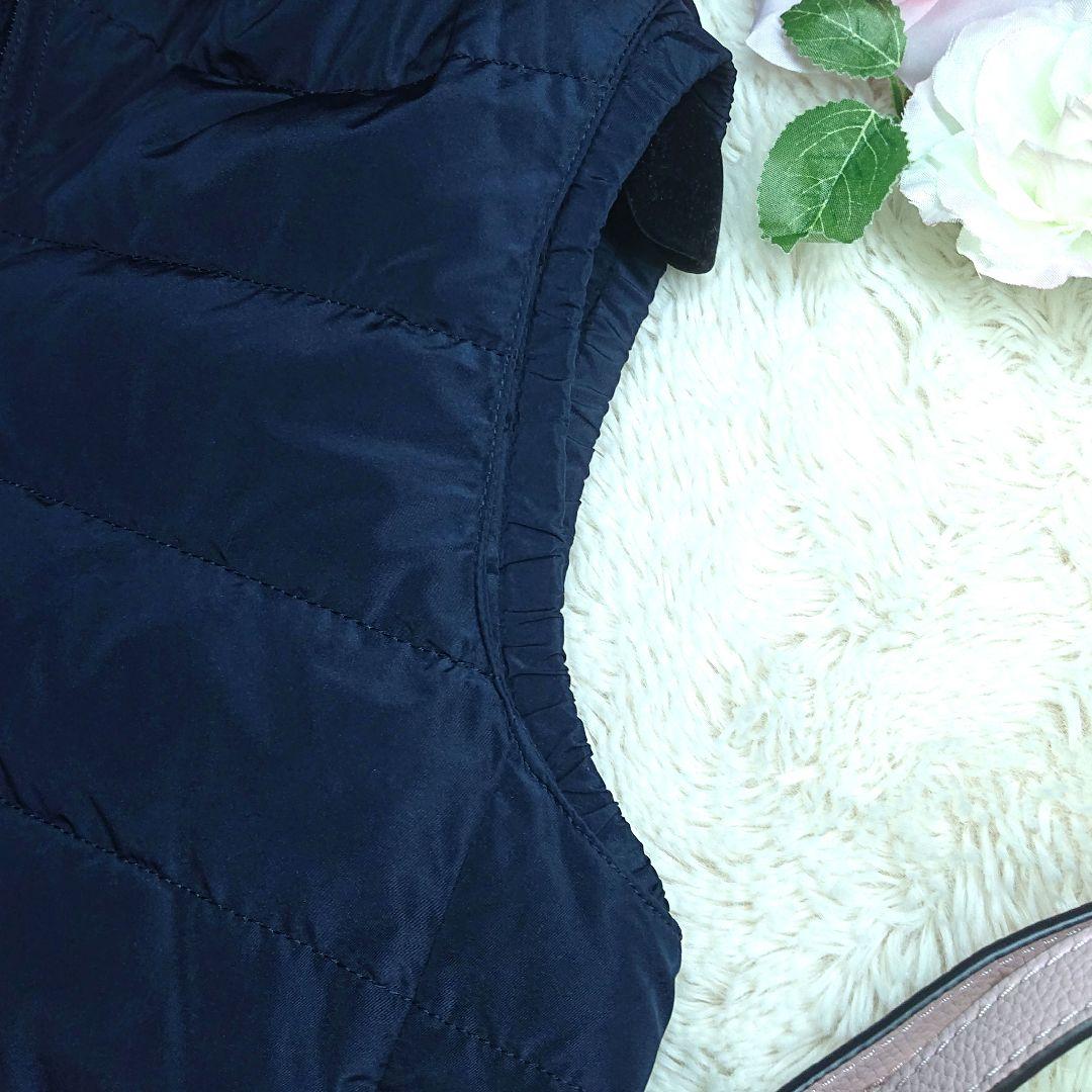 'S Max Mara ダウンベスト 最高級フォックスファー ネイビー 42