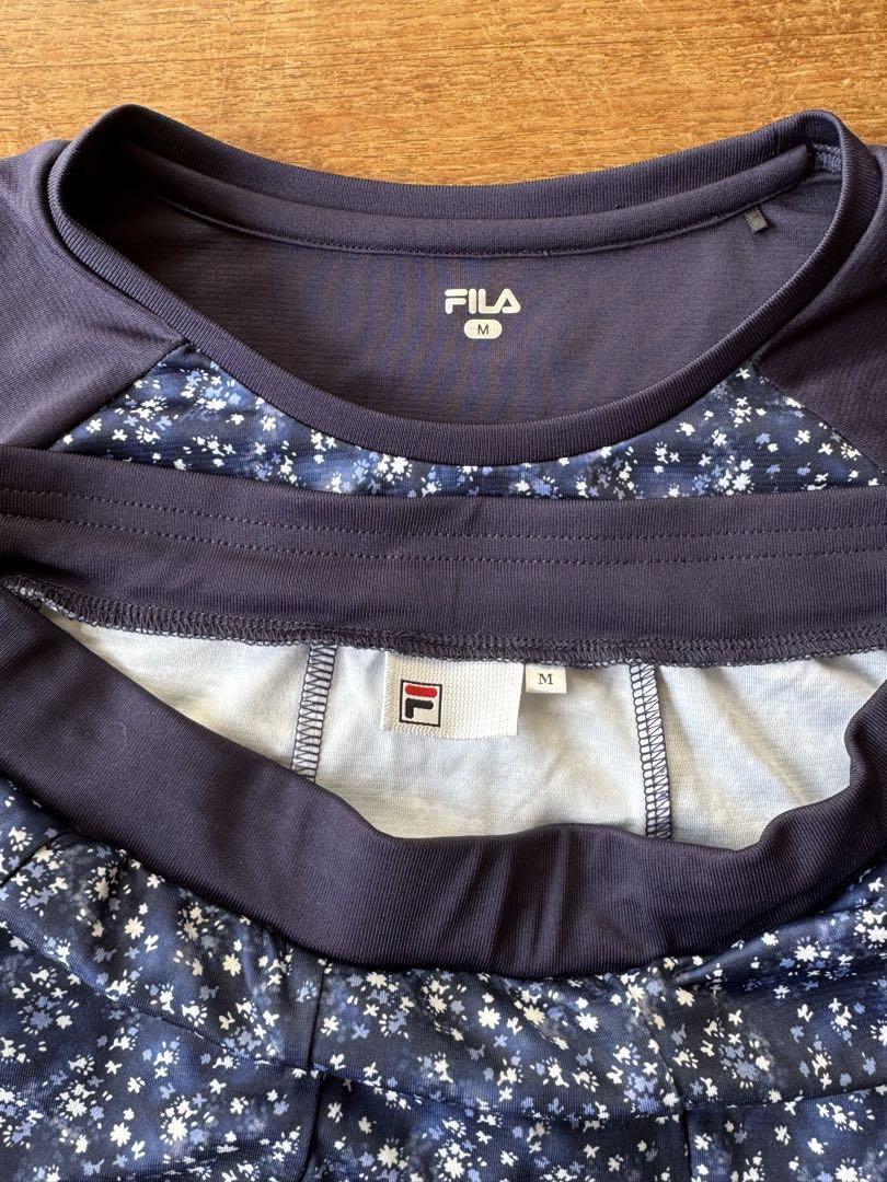 FILA ネイビー 花柄 テニスウェア