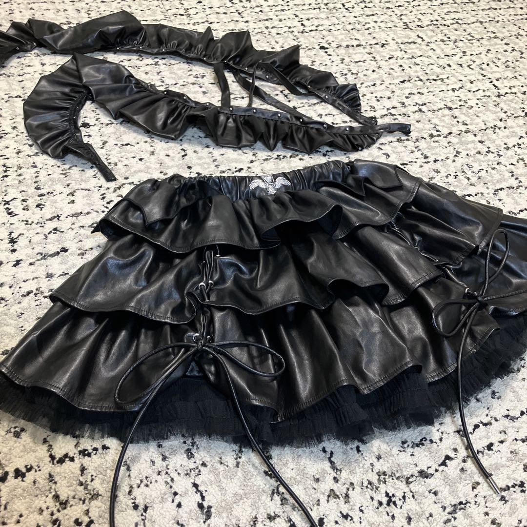 Dim Moire ディムモアール スタッズメイドスカート M