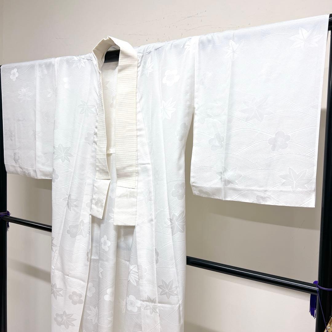 長襦袢 単衣 波 流線 楓 梅花 着物 111tz