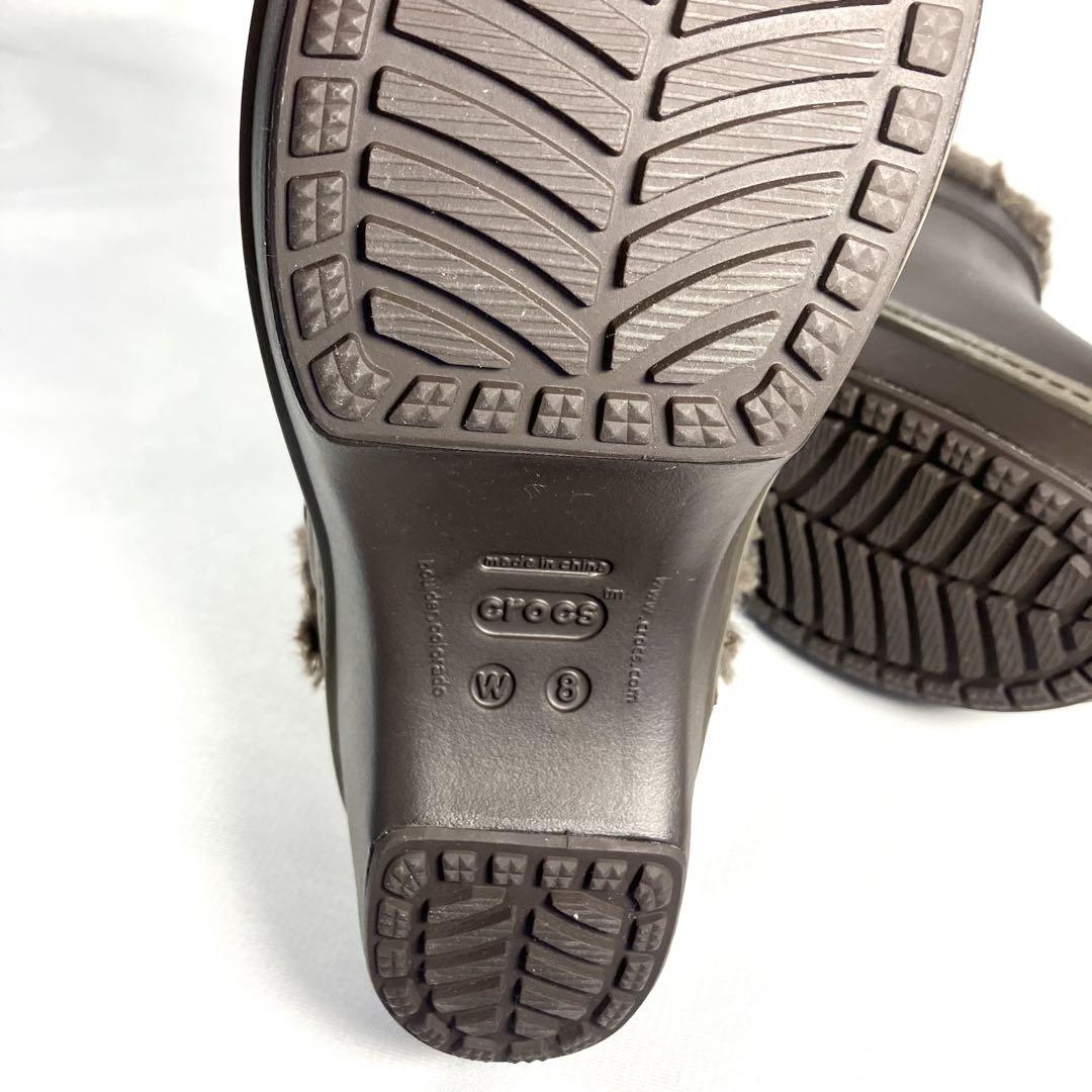 未使用✨Crocs クロックス コブラー ボア付き サボサンダル W8