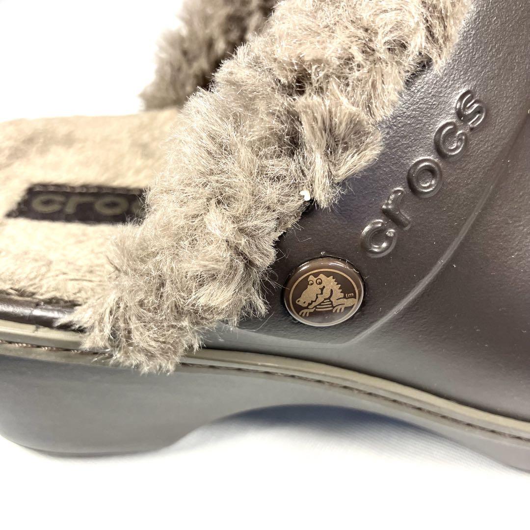 未使用✨Crocs クロックス コブラー ボア付き サボサンダル W8