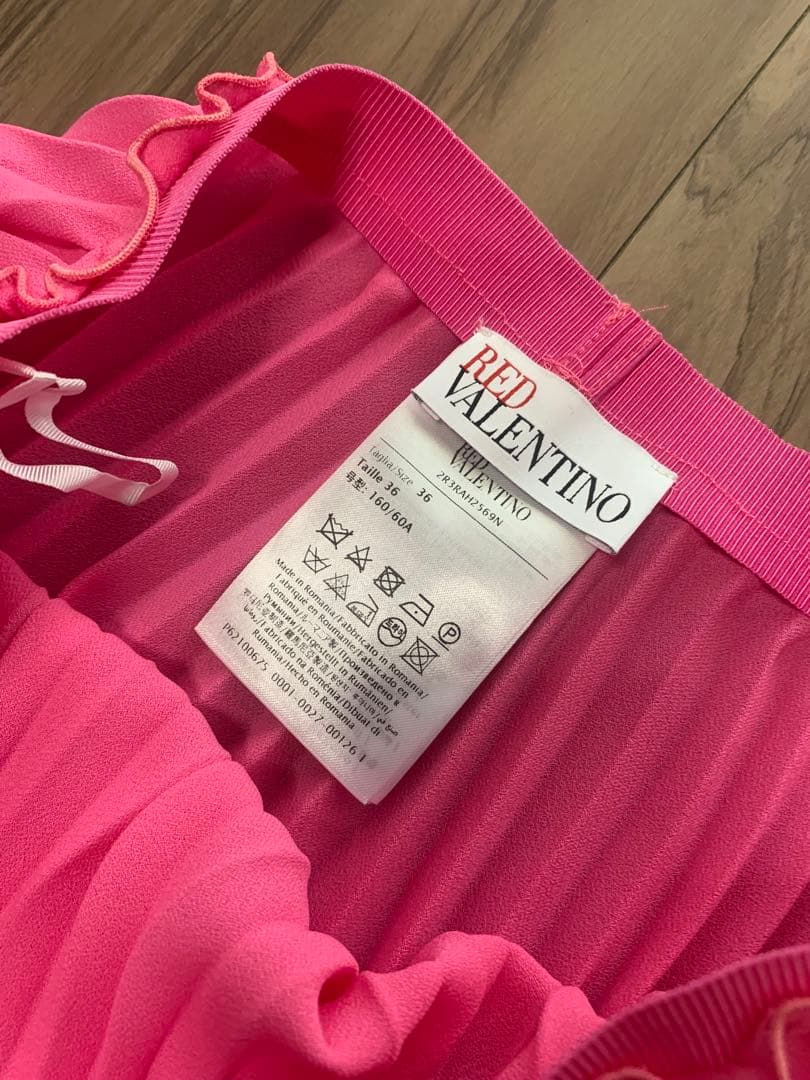 RED VALENTINO ピンク プリーツスカート 36