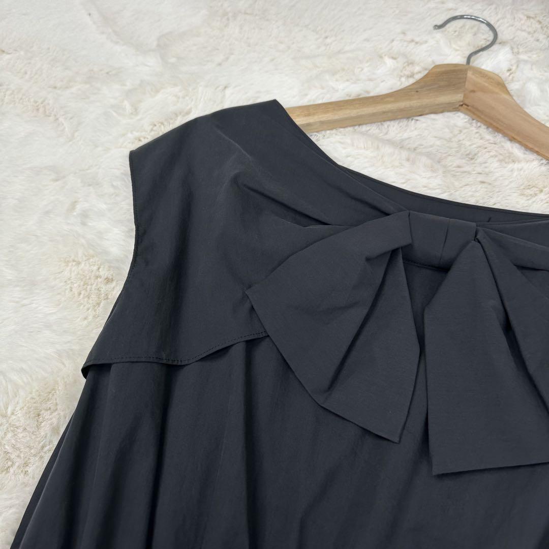 ✨美品✨LANVIN en Bleu 大人可愛い 立体リボン ワンピース 38