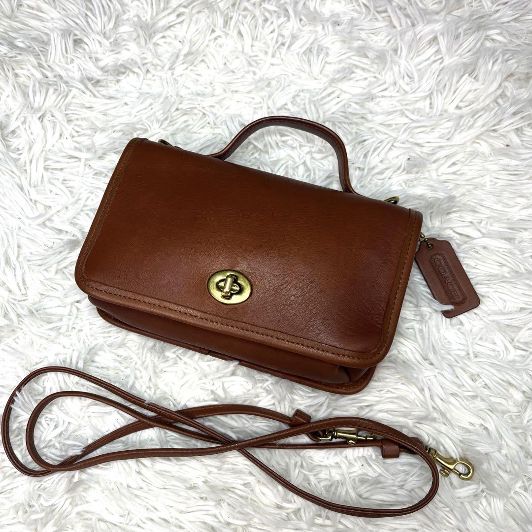 美品　オールドコーチ　カジノバッグ　ショルダーバッグ　2WAY  ターンロック