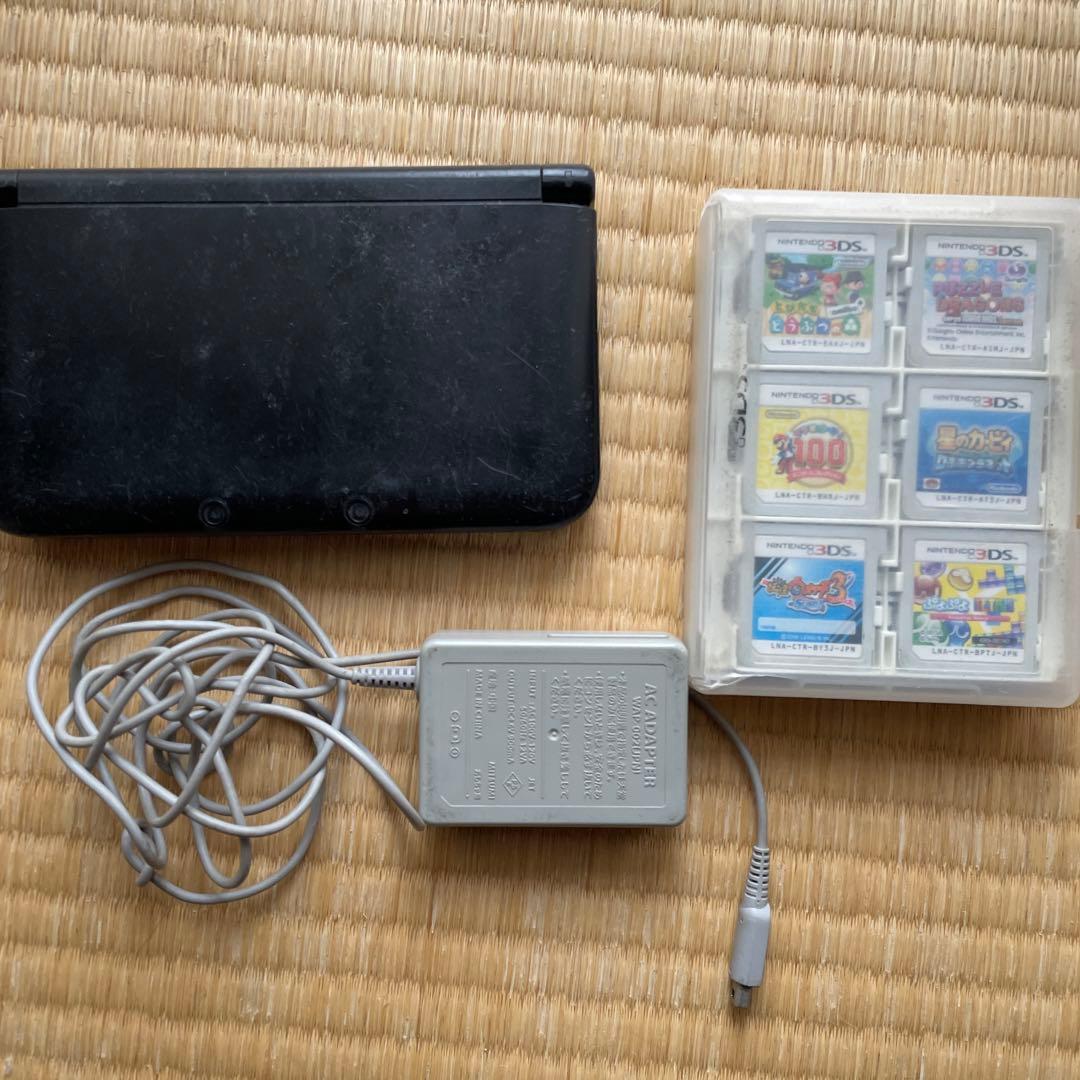ニンテンドー3DS LL ブラック ゲームソフト18本付き充電器付き