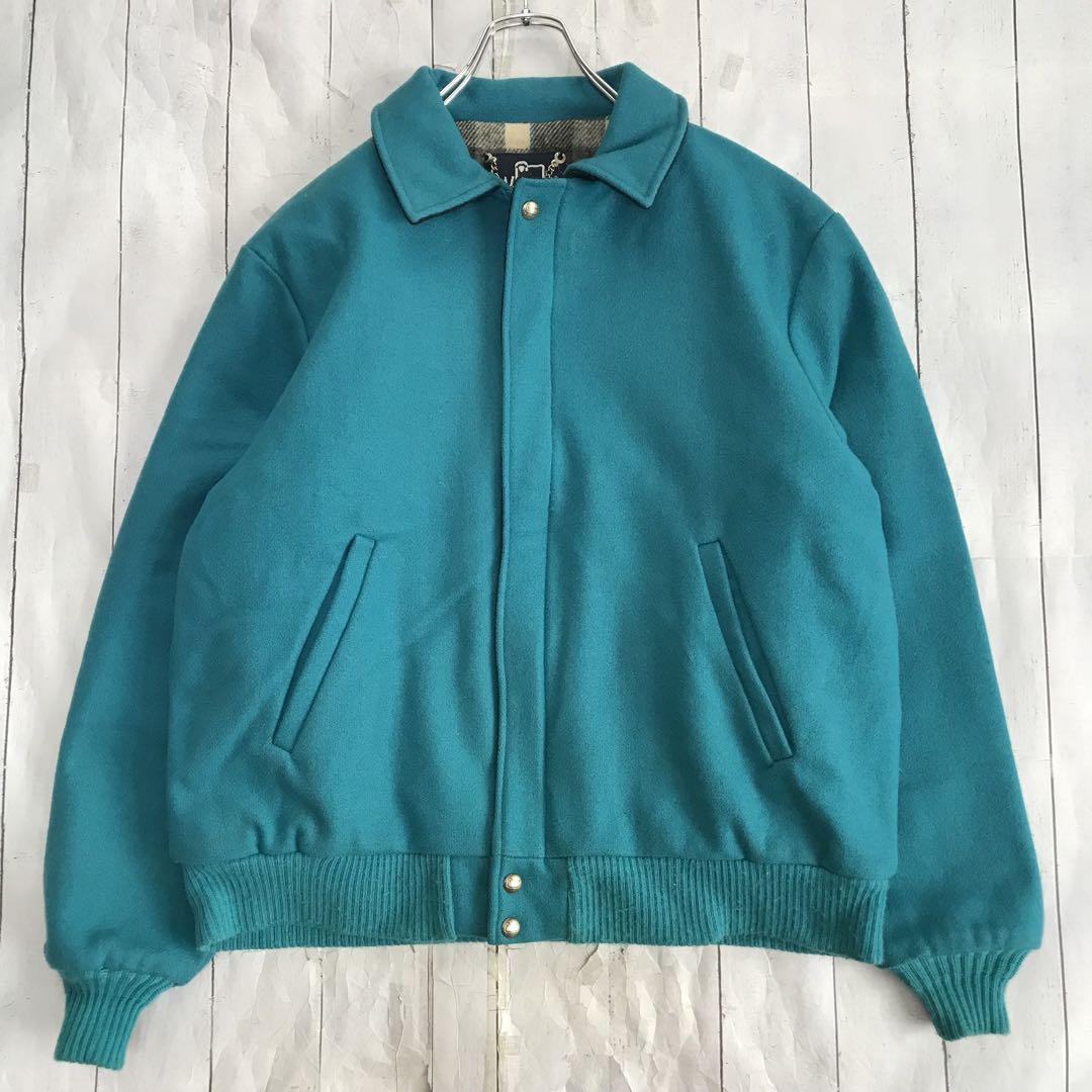 80s USA製 Woolrich ウールリッチ ウールジャケット ブルゾン