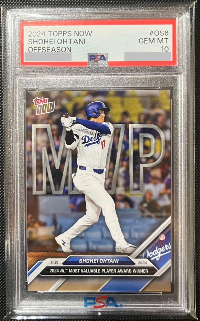 【PSA10】大谷翔平2024MVP受賞記念TOPPS NOWカード50/50スポーツカード
