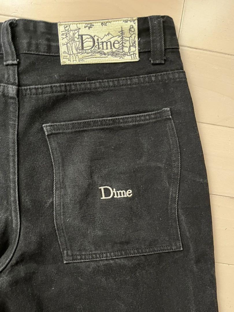 dime バギー デニム 黒