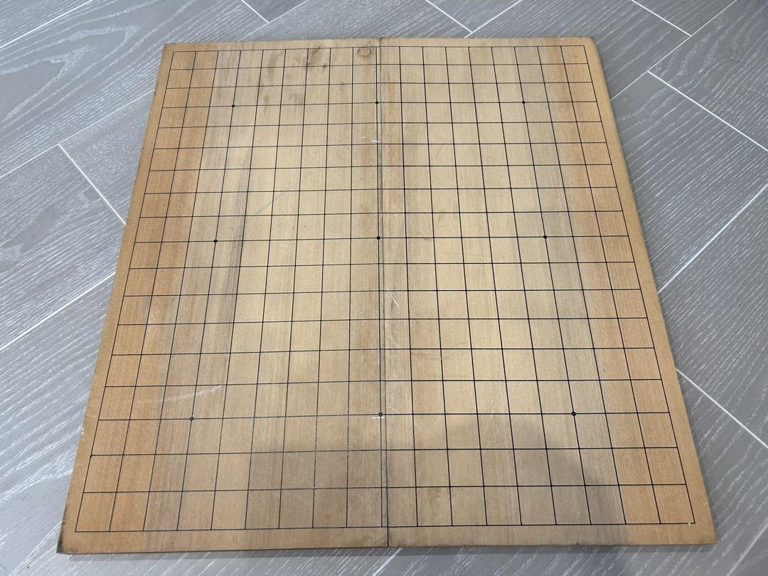 囲碁　折りたたみ盤　碁石34号 本那智黒　本蛤白