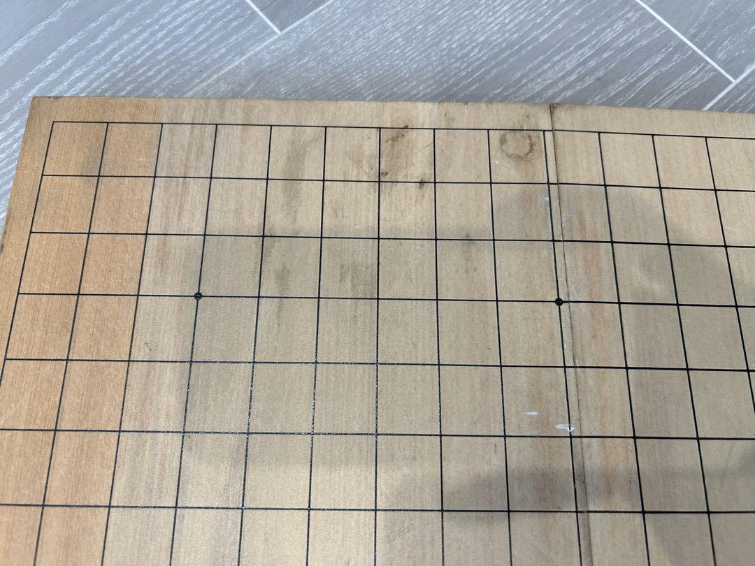囲碁　折りたたみ盤　碁石34号 本那智黒　本蛤白