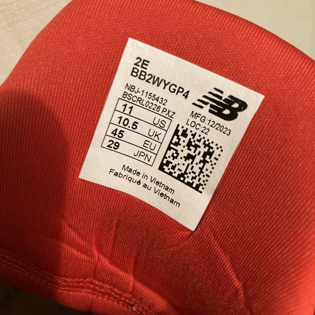 シューズ(男性用) newbalance Two Wxy V4(BB2WYGP4) 29cm