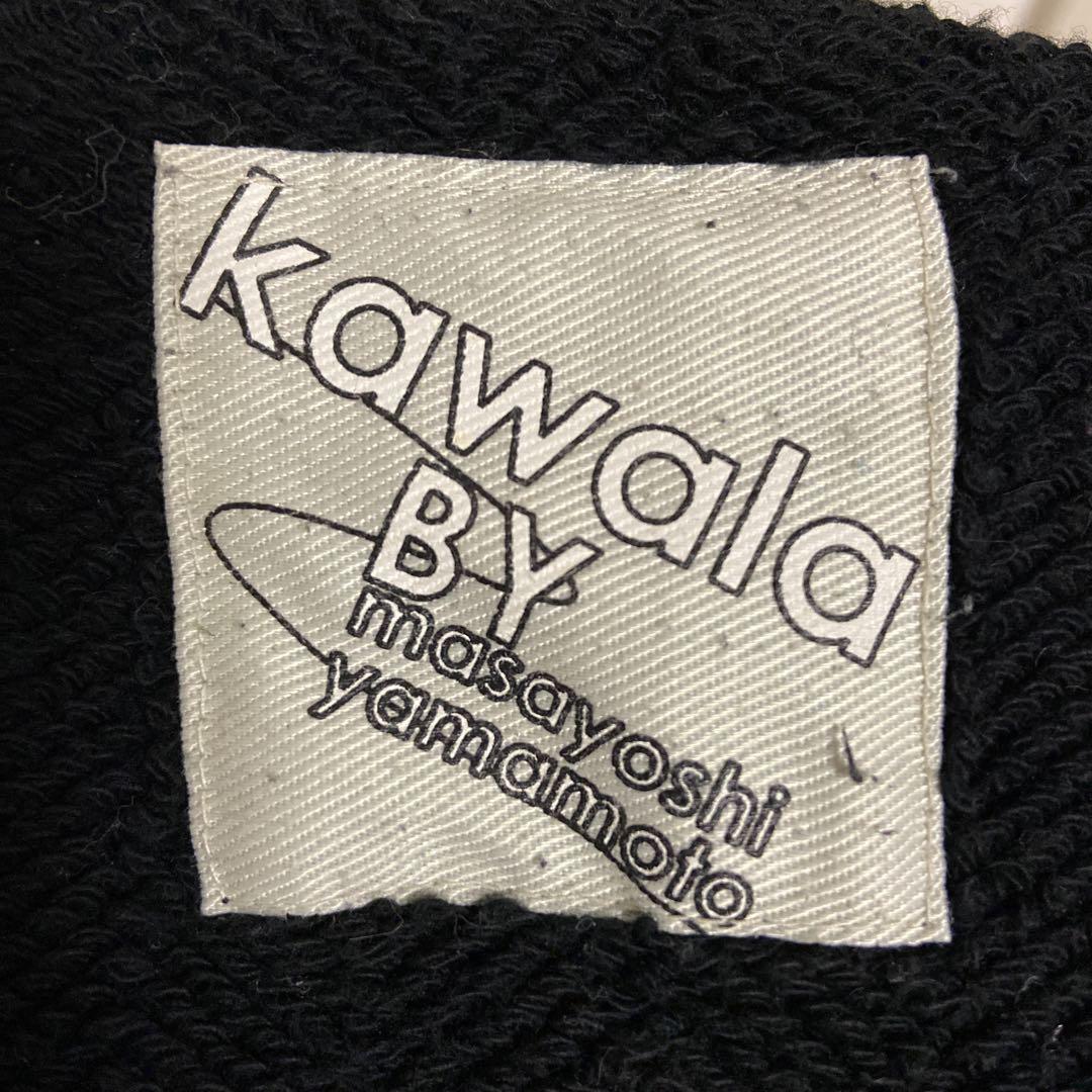 kawala カワラ セットアップ トレーナー ネップ 鎖 黒 ブラック