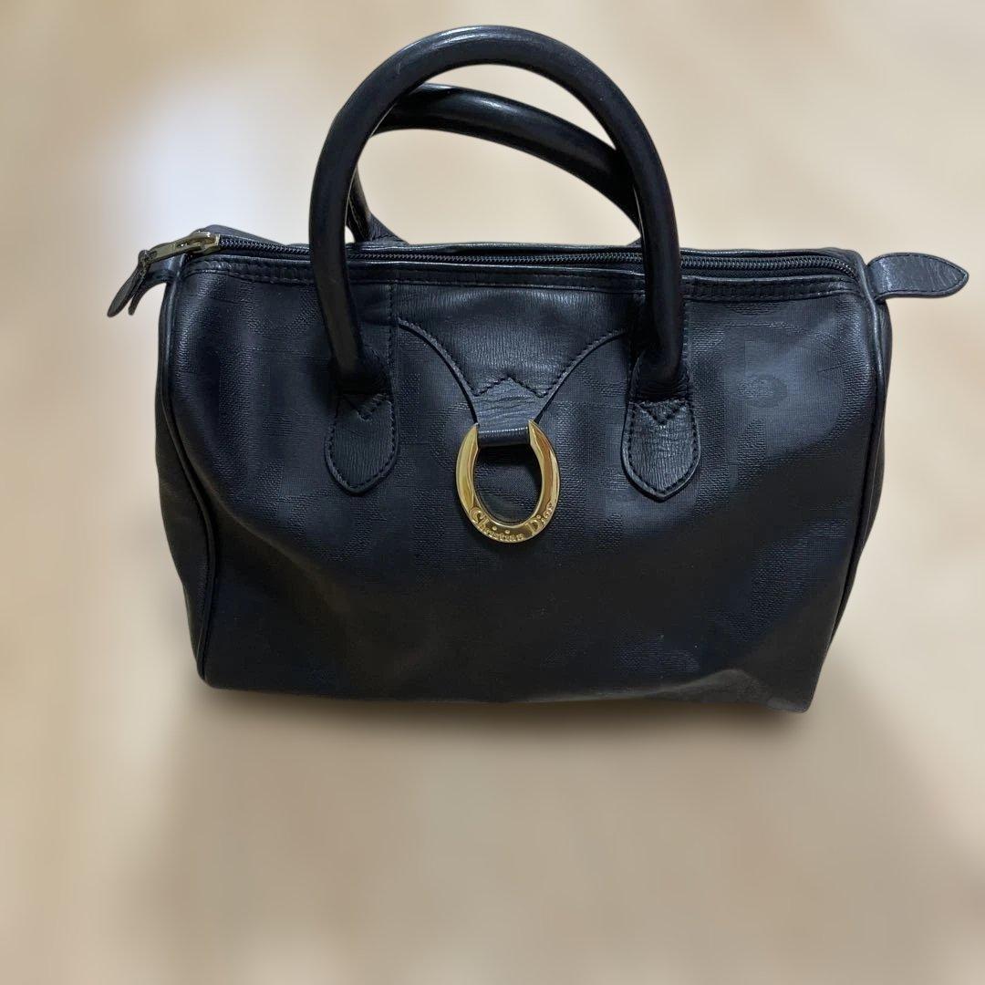 Christian Dior ボストンバッグ トロッター柄 PVC