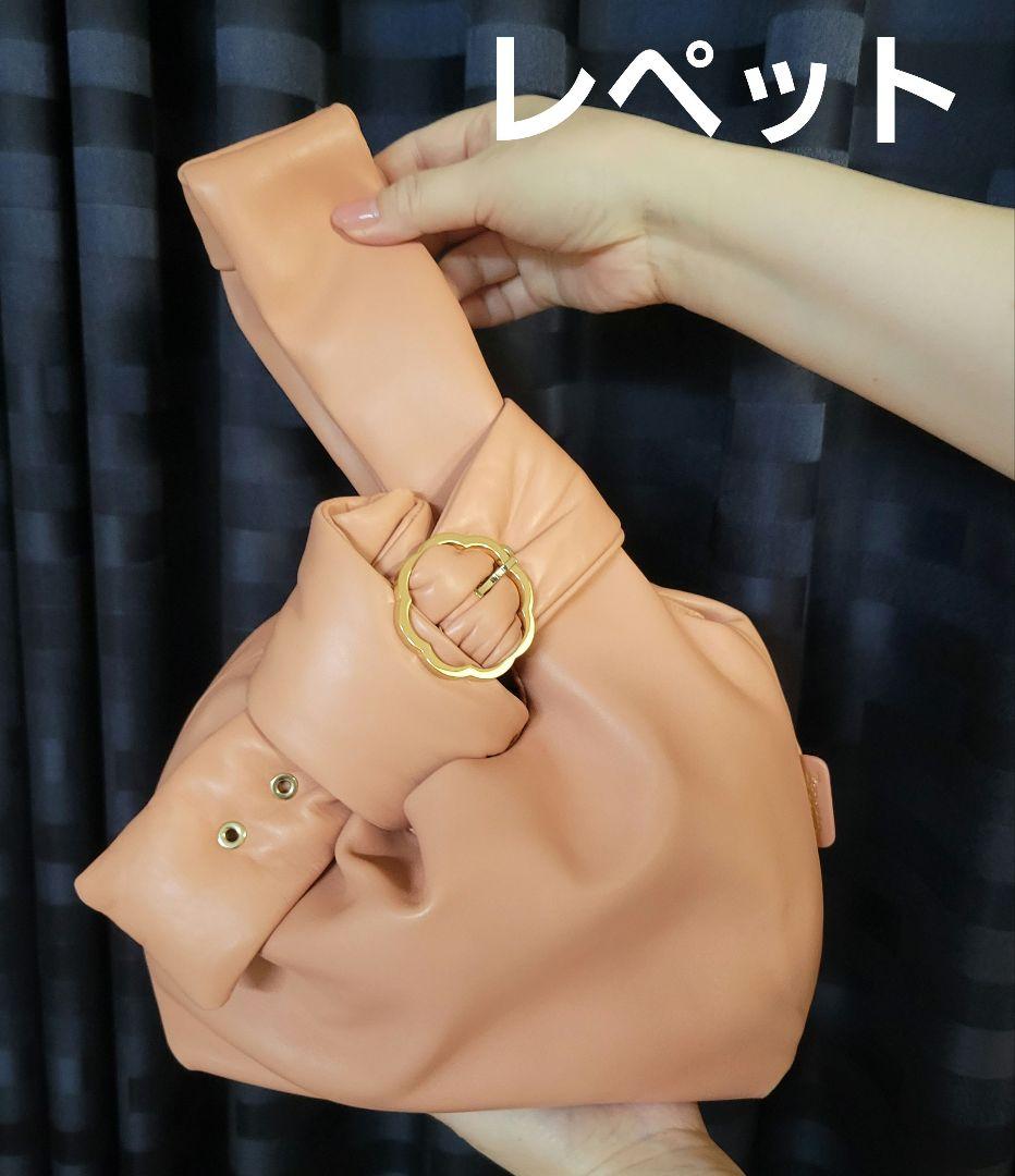 80000→ ほぼ未使用 repetto レペット 羊革 ナッパレザーバッグ 画像1