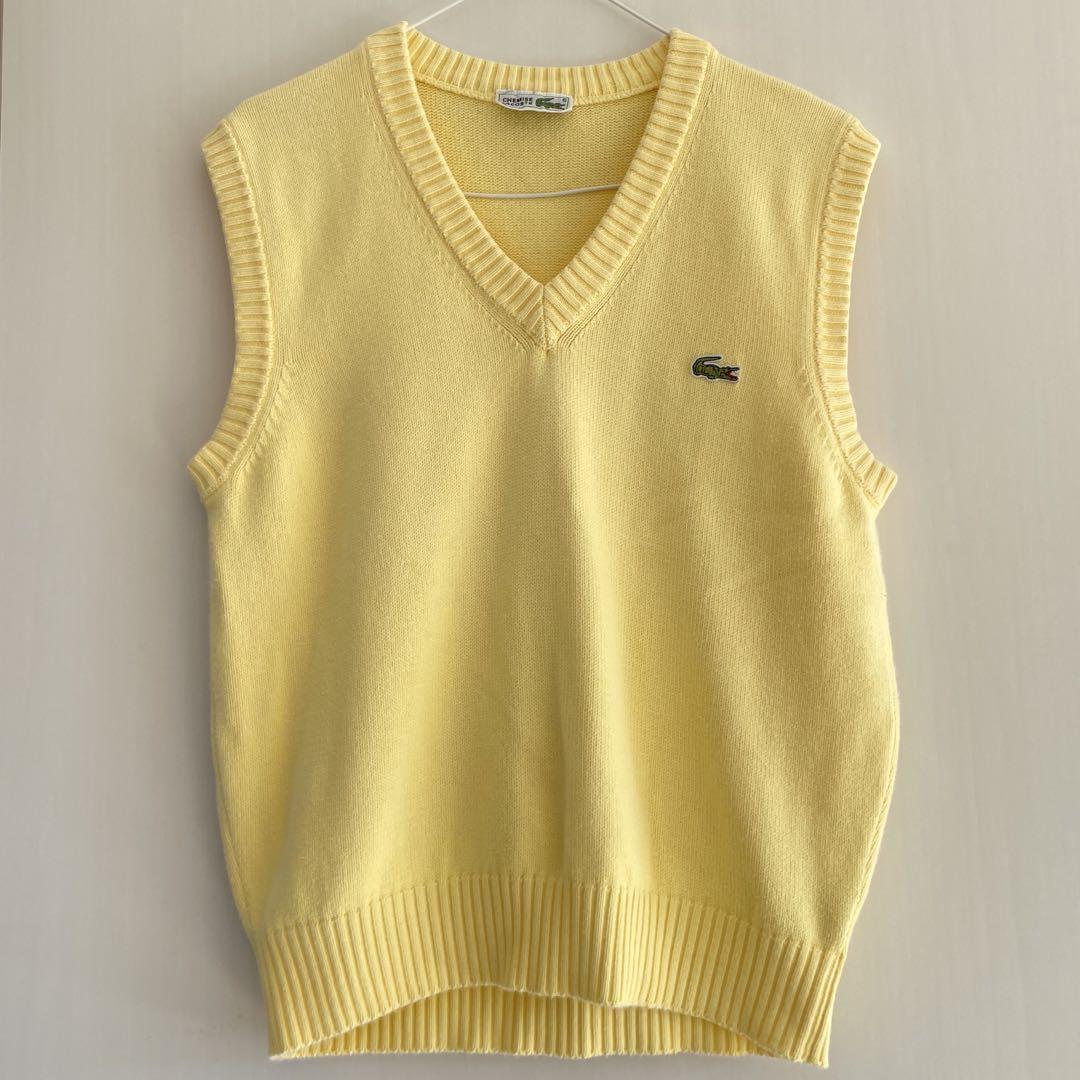 LACOSTE ニットベスト イエロー