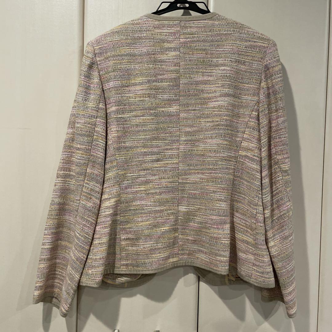 FERAUD Paris ピンク　薄手ツイードスーツ　セットアップ　40