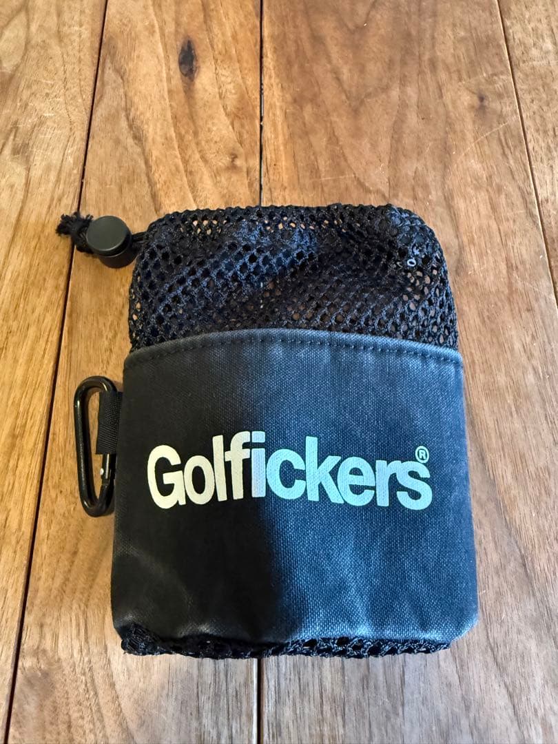 Golfickers ポーチ ブラック ゴルフ小物入れ - メルカリ