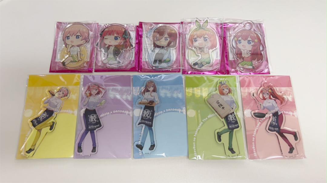 五等分の花嫁　ダンダダン　コラボ　アクリルスタンド　全種