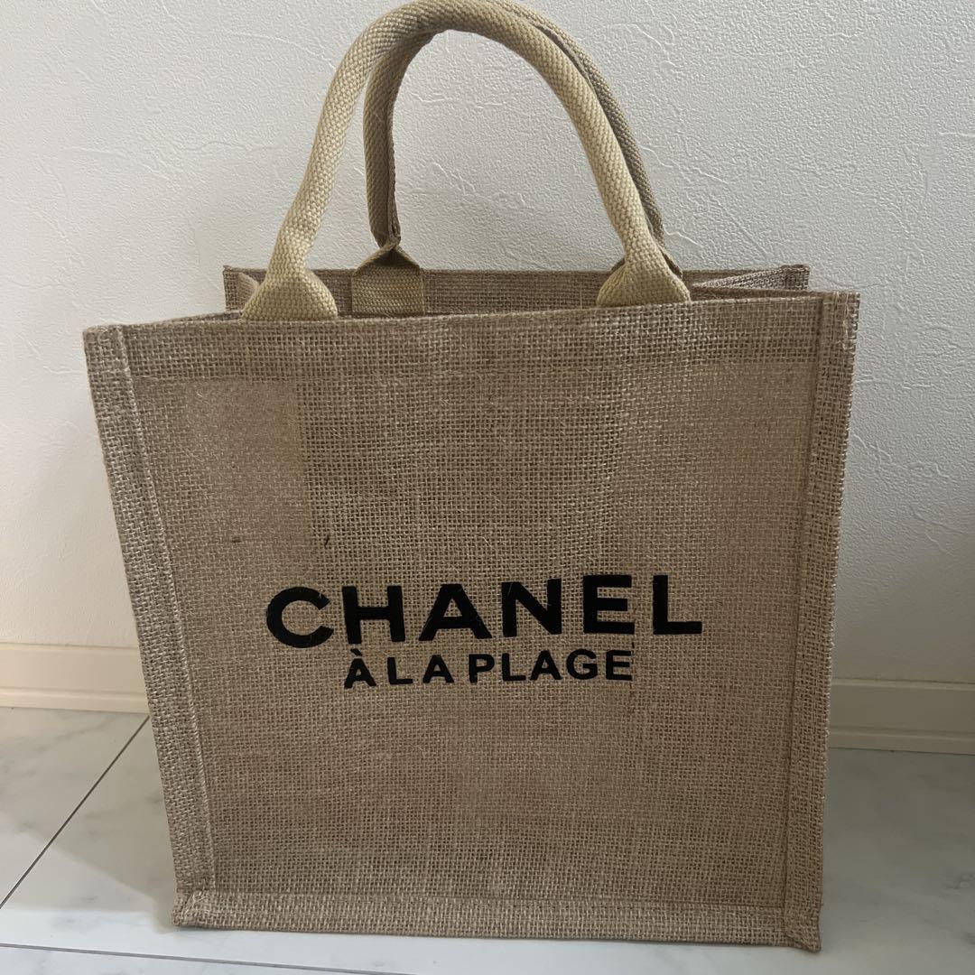 CHANEL À LA PLAGE リネン ノベルティ エコバッグ