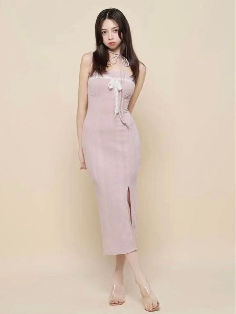 アンドマリー andmary デラ リボン ドレス ワンピース ピンク