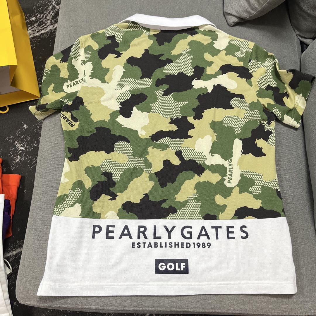 PEARLY GATES 迷彩柄 ゴルフシャツ サイズ5 - メルカリ