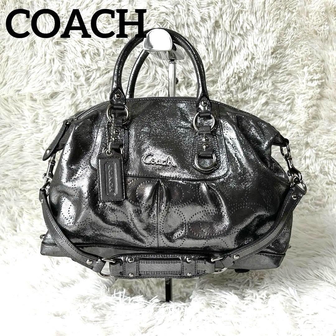 ◎y2k◎ COACH 2way ハンドバッグ シルバー