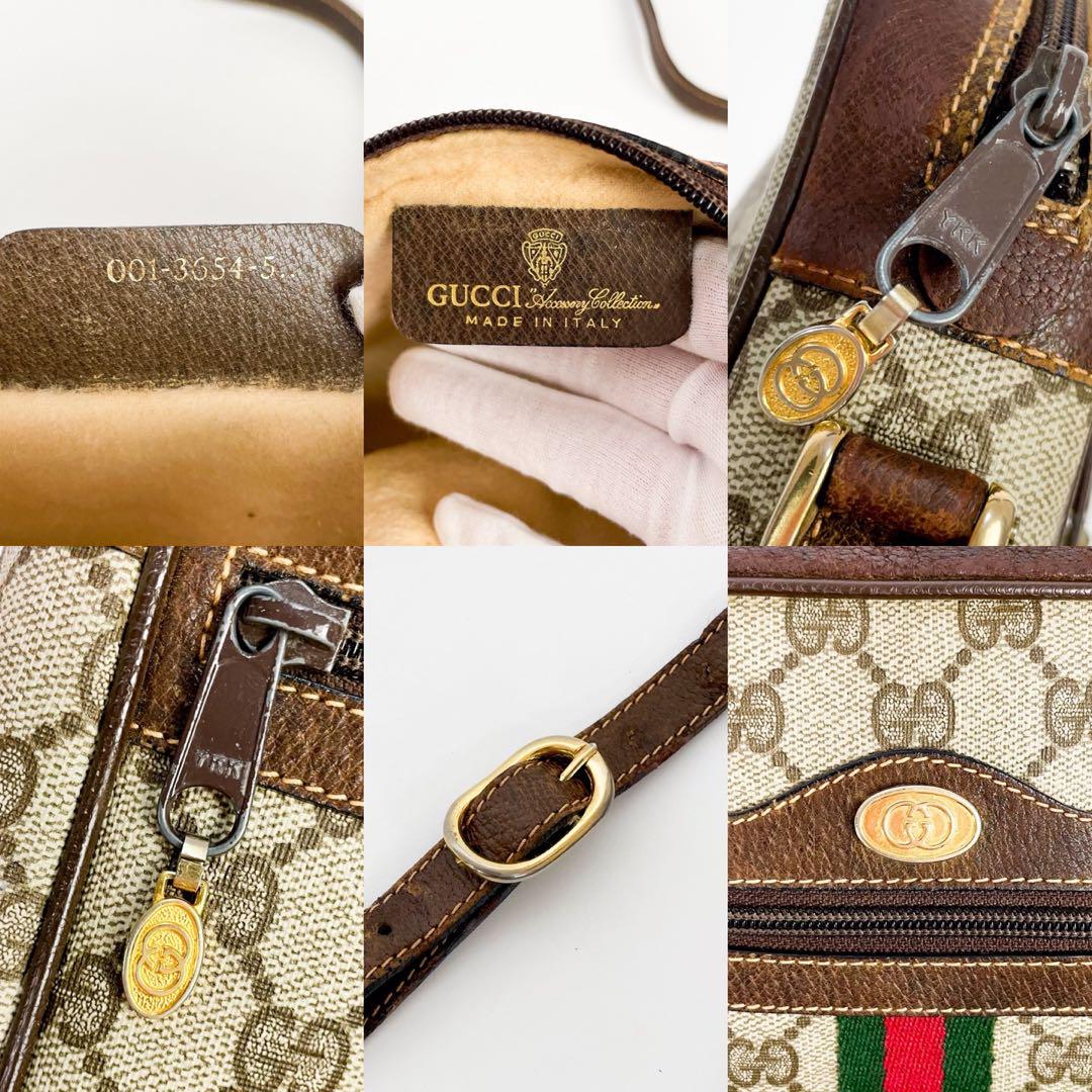 美品 ✨ GUCCI ショルダーバッグ　GG シェリーライン　PVC