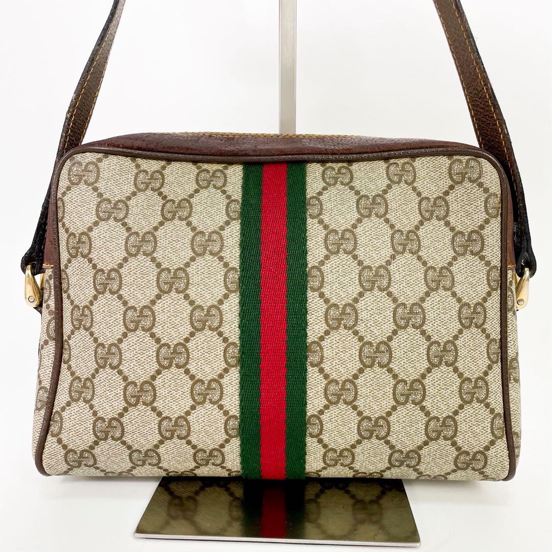 美品 ✨ GUCCI ショルダーバッグ　GG シェリーライン　PVC