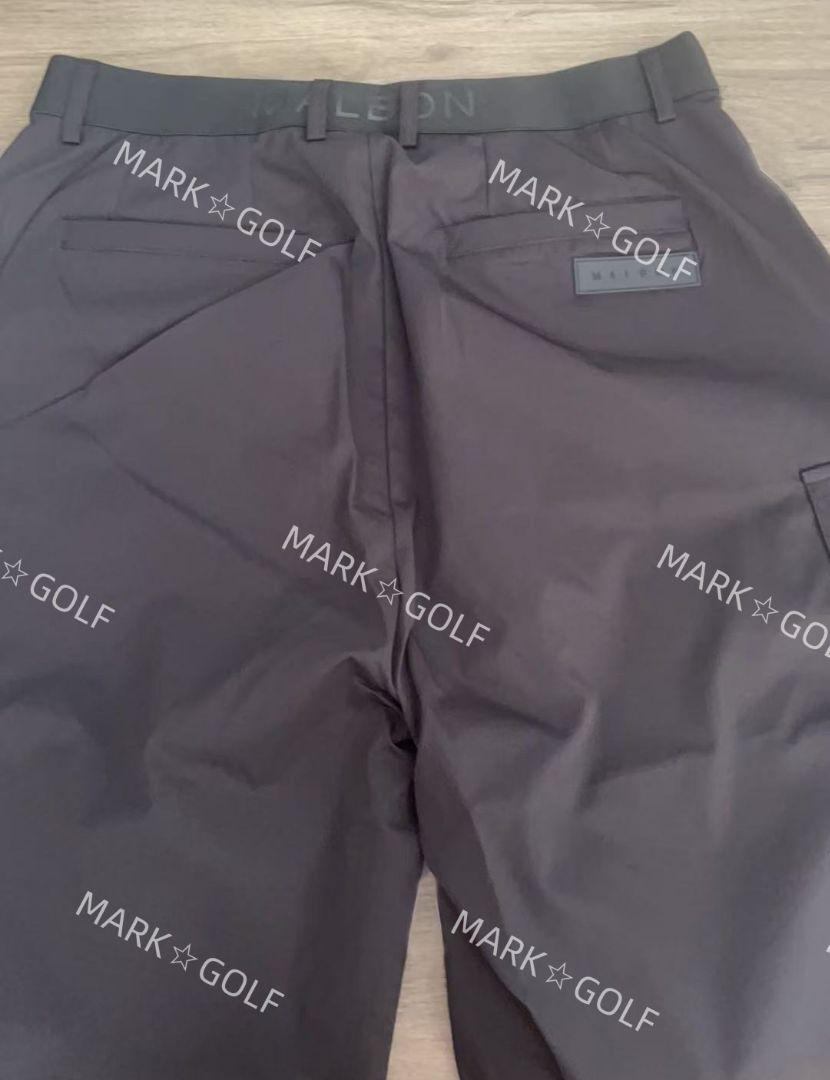 MALBON ☆GOLFメンズ 半袖ブラック ポロシャツ ショートパンツ セット MALBON ☆GOLFメンズ 半袖ブラック ポロシャツ ショートパンツ