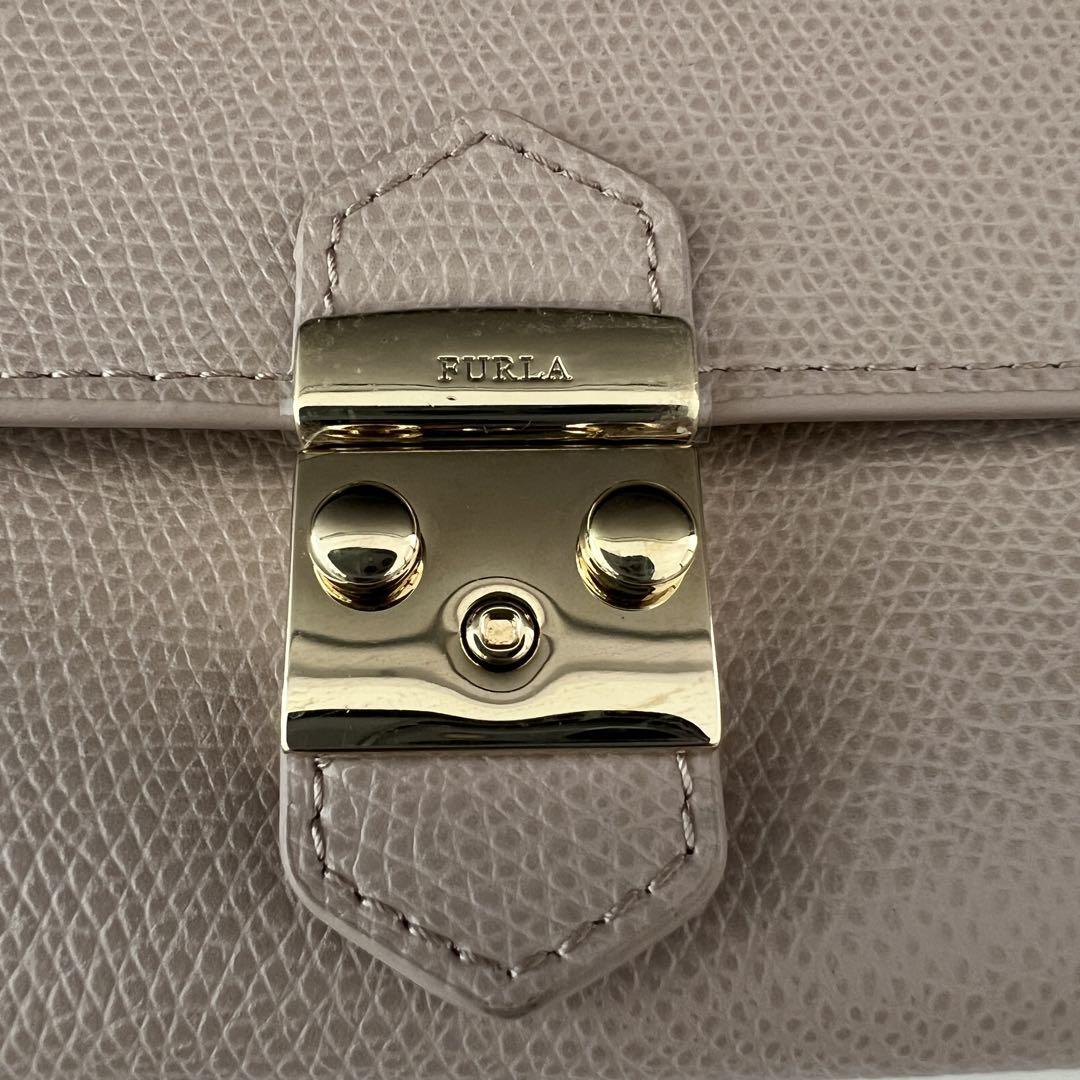 【未使用】FURLA フルラ 長財布 メトロポリス ピンクベージュ レザー