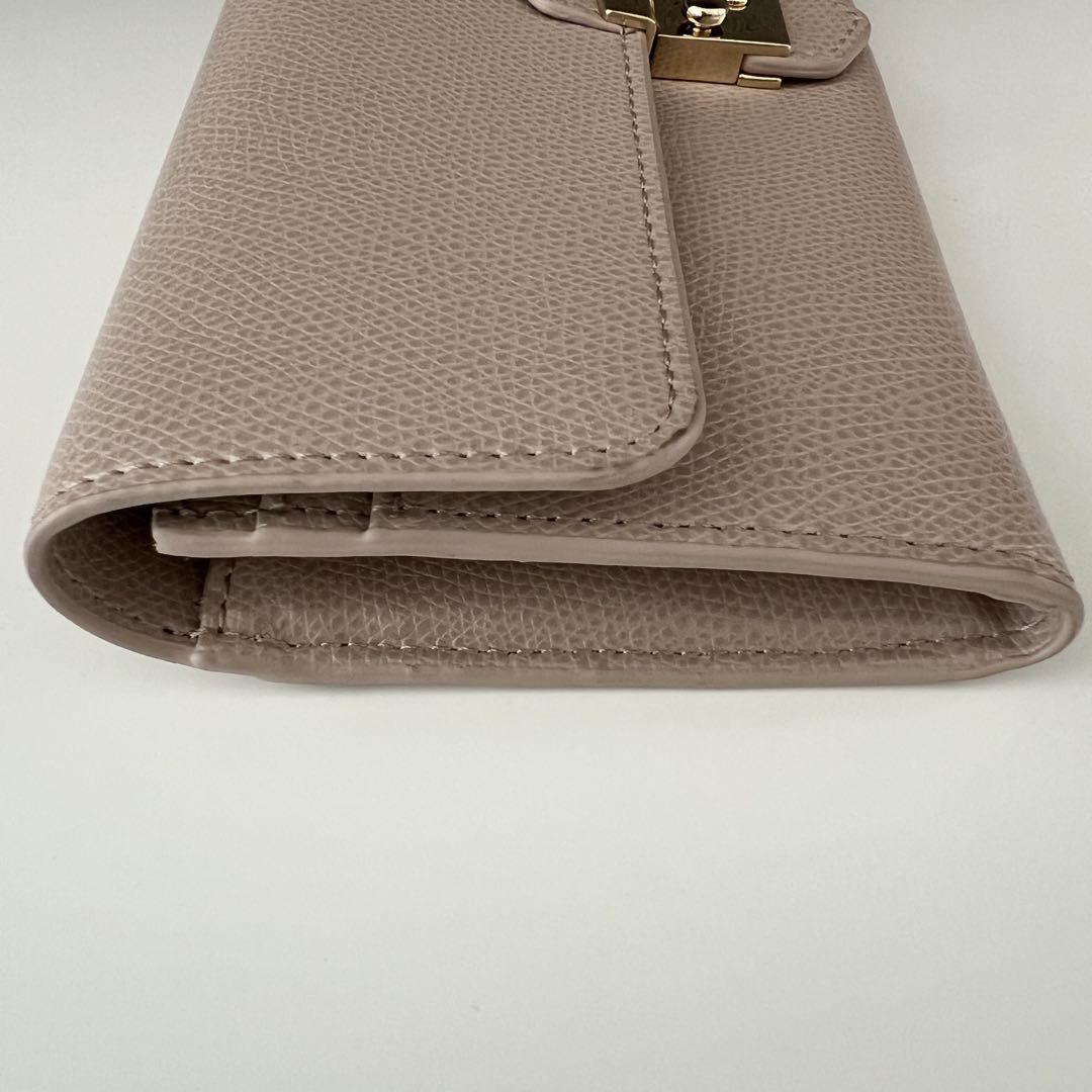 【未使用】FURLA フルラ 長財布 メトロポリス ピンクベージュ レザー